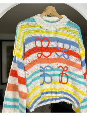 Chaleco rayado colores