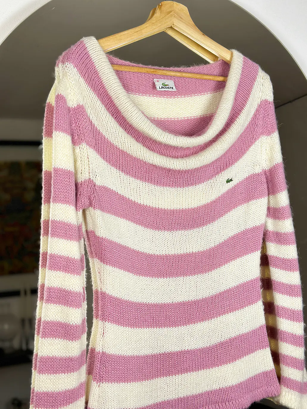 Chaleco rayado cuello bote 2