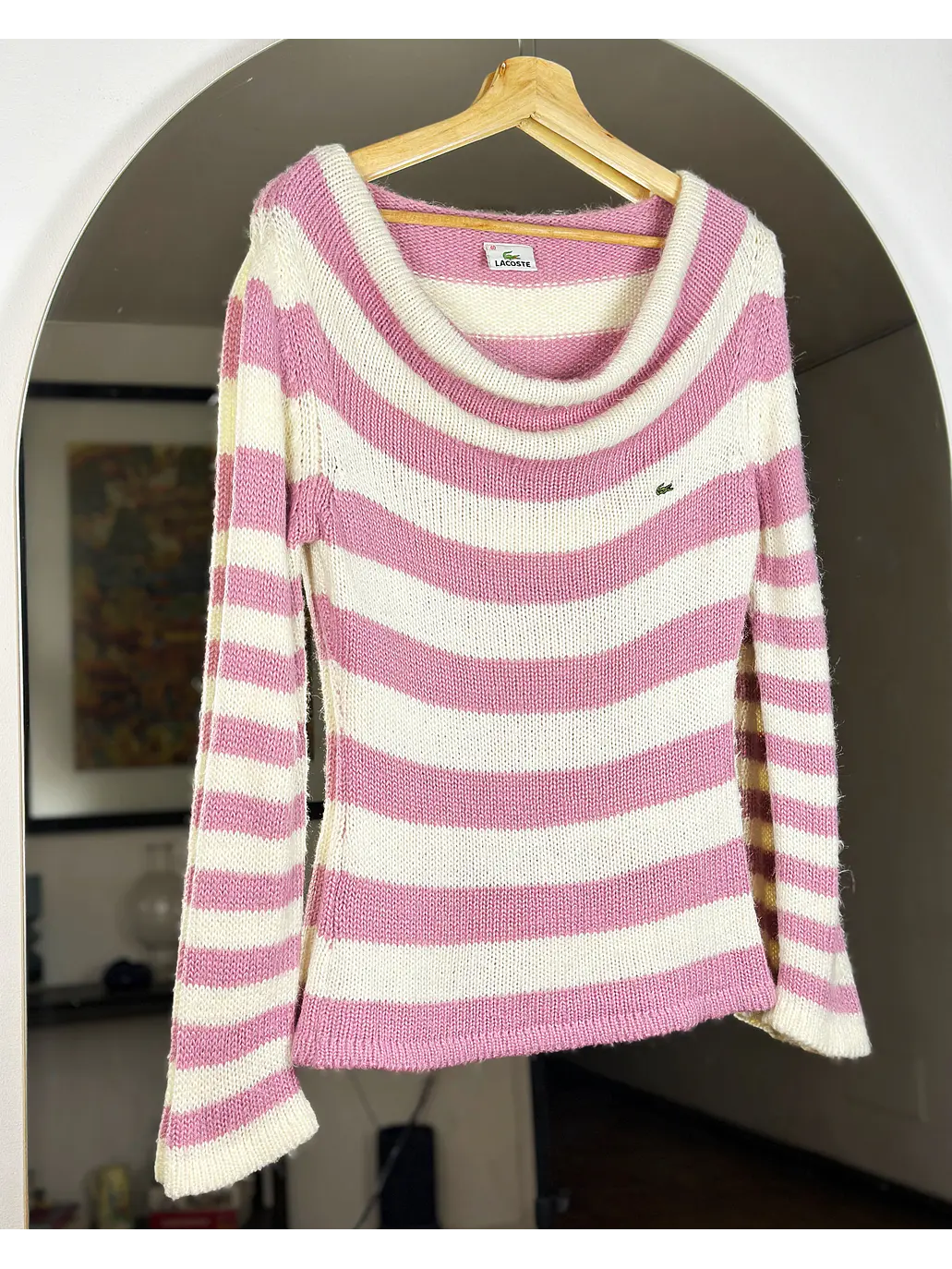 Chaleco rayado cuello bote 1