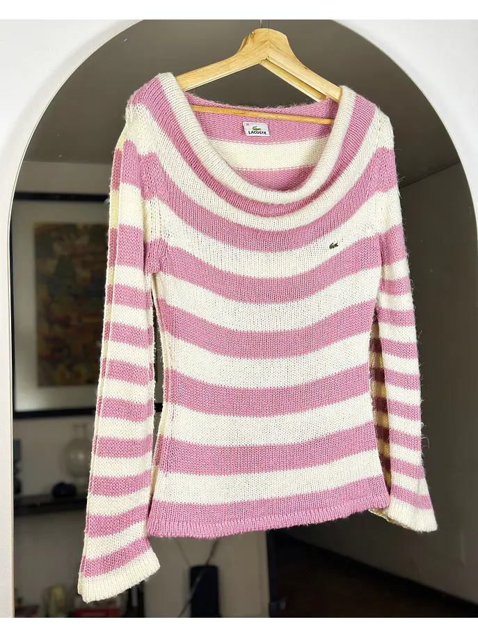 Chaleco rayado cuello bote 1