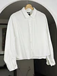 Camisa blanca oversize - Miniatura 1