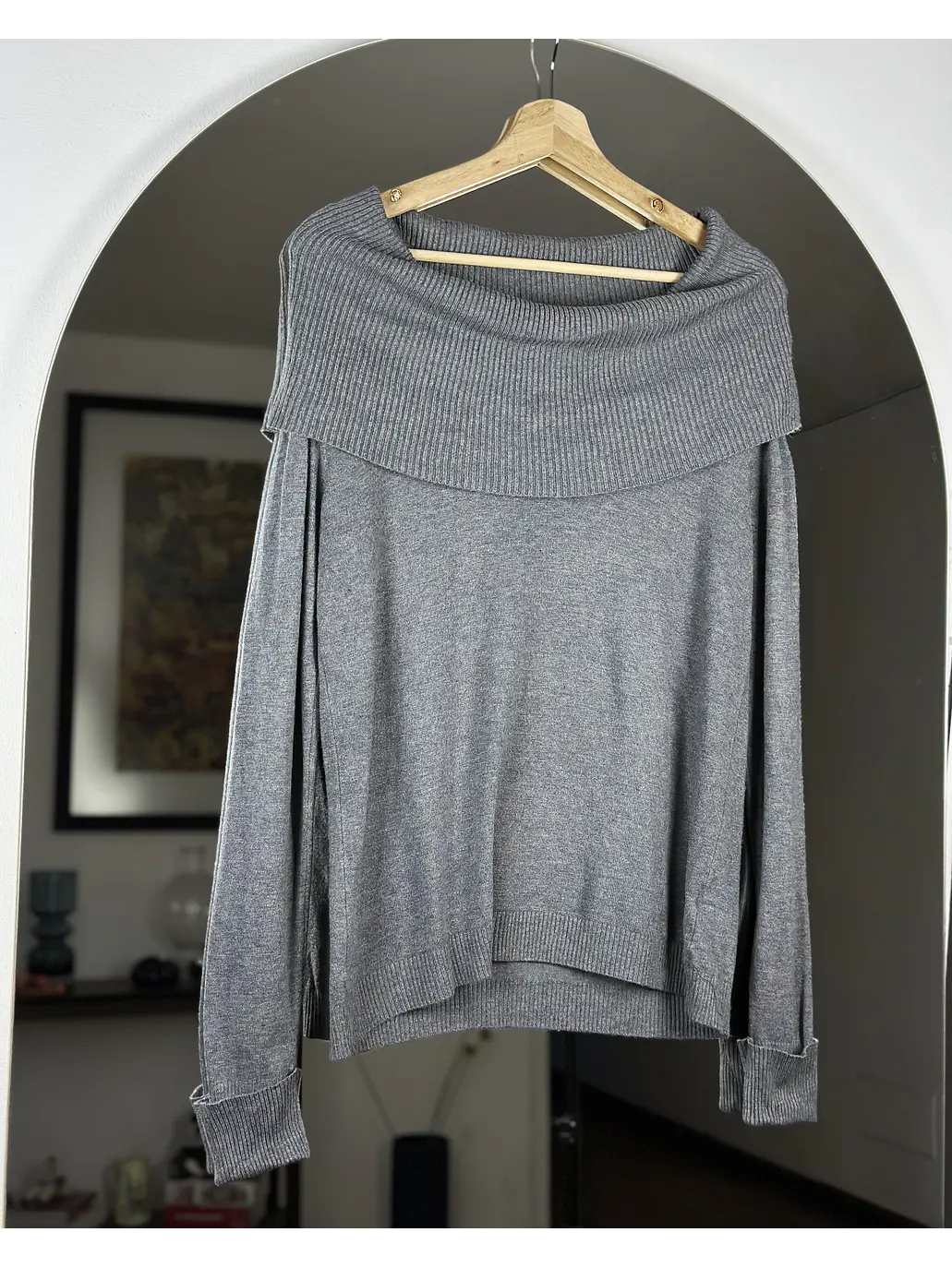 Chaleco gris sin hombros 1