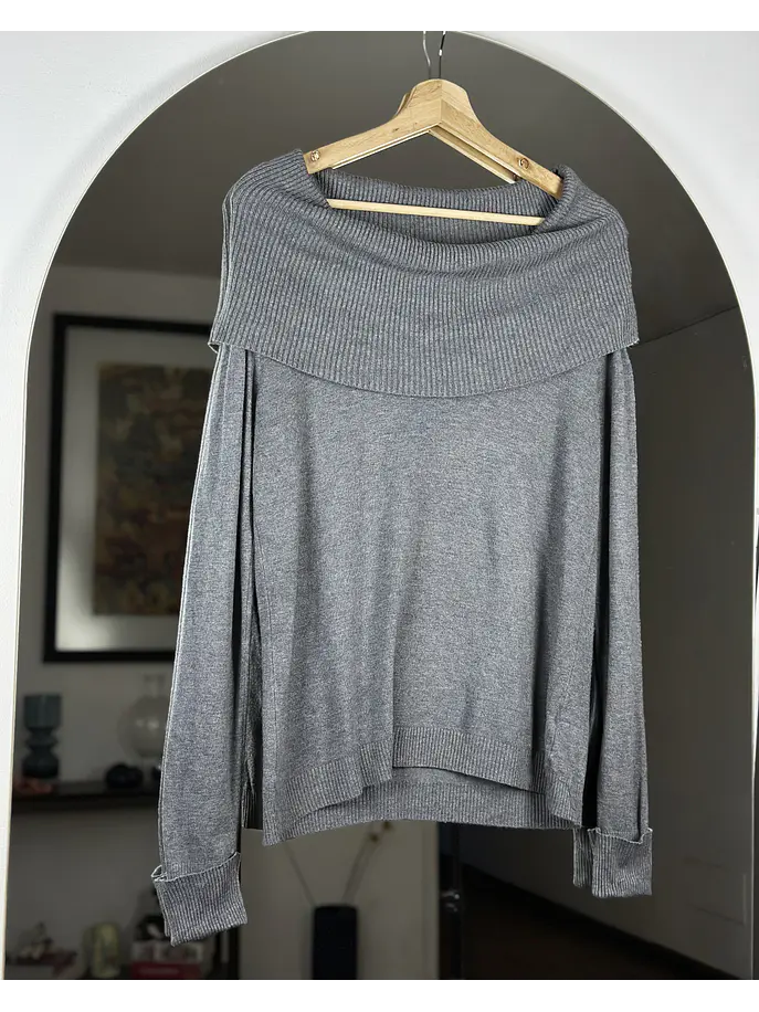 Chaleco gris sin hombros 1