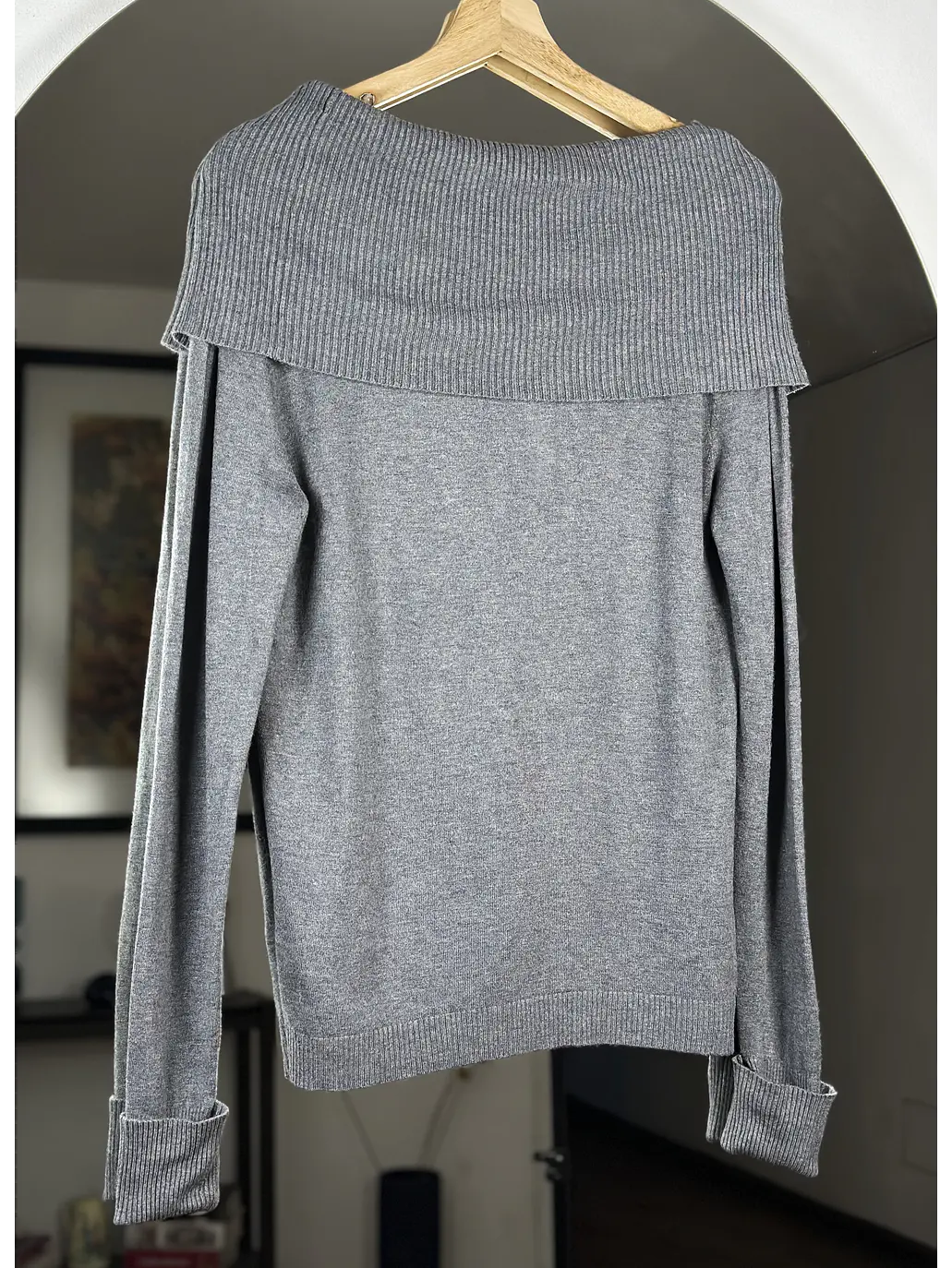 Chaleco gris sin hombros 3