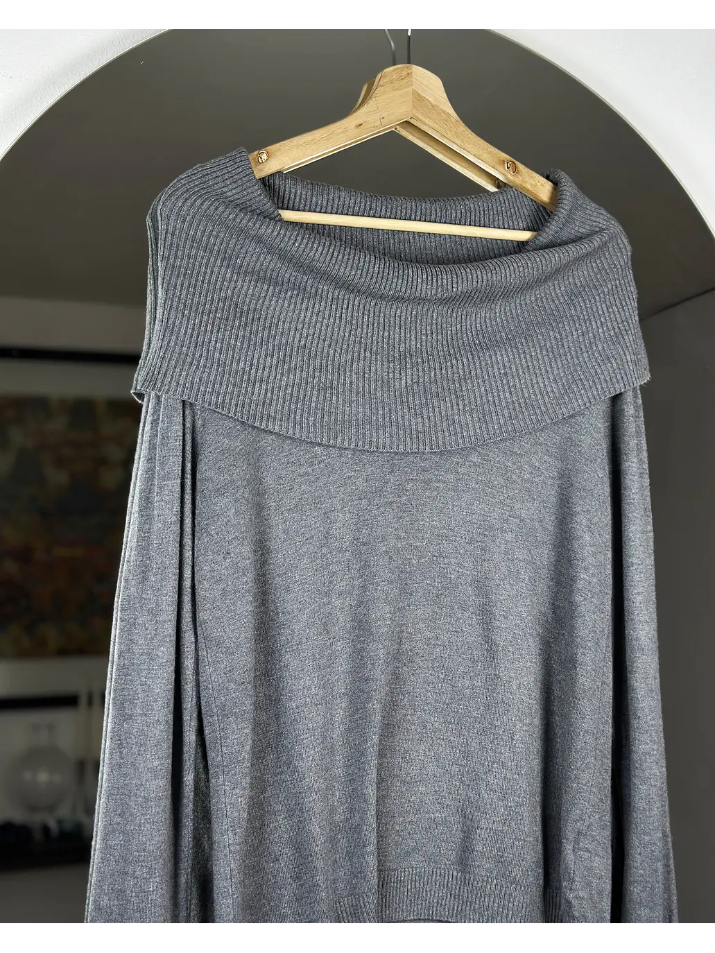 Chaleco gris sin hombros 2