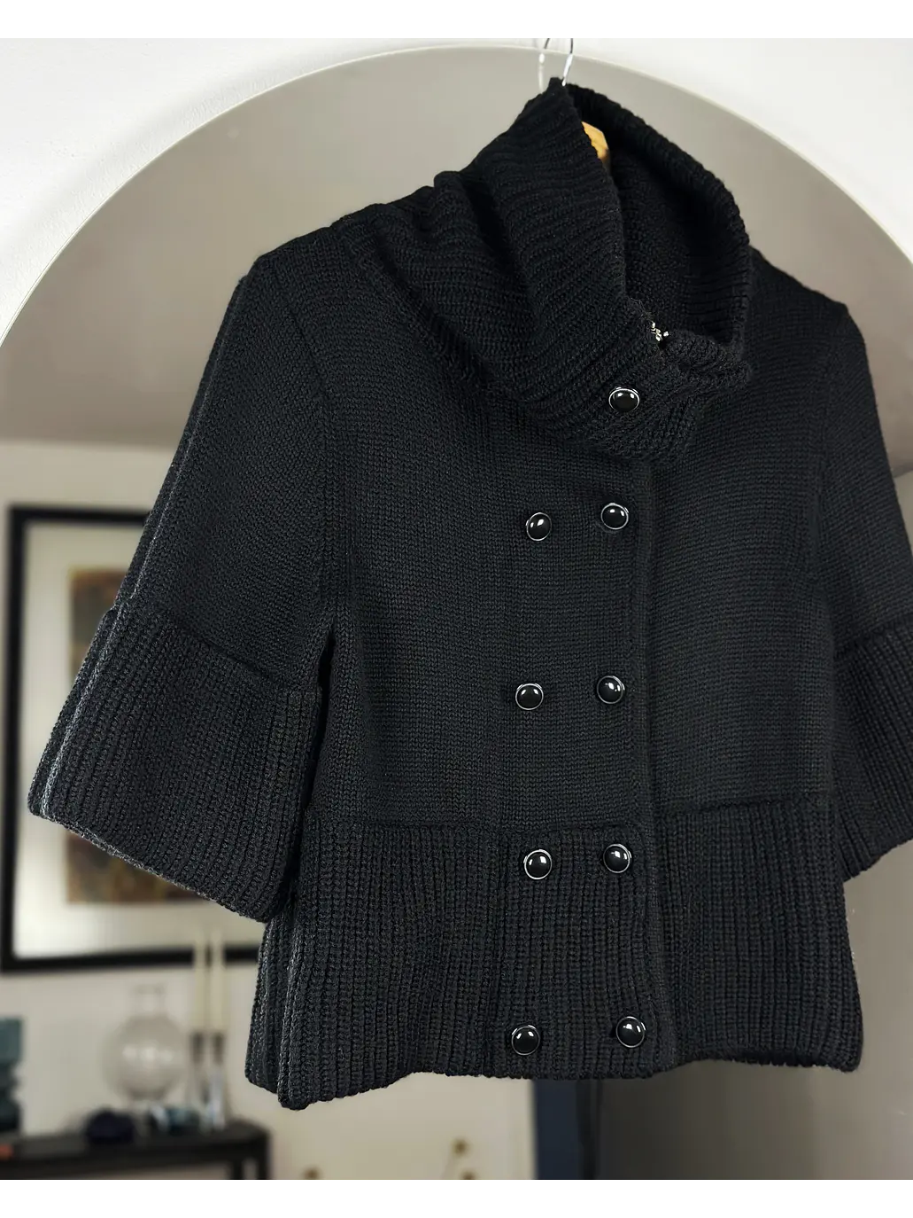 Chaleco negro manga 3/4 2