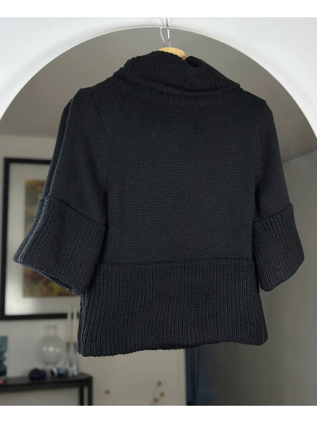 Chaleco negro manga 3/4 5