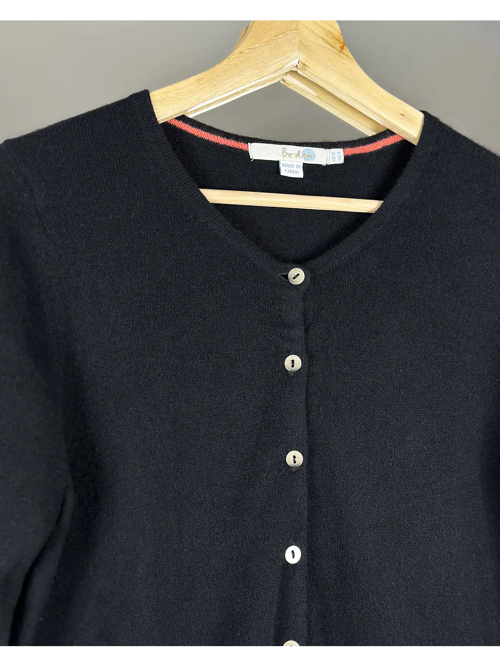 Cardigan negro cachemir 5