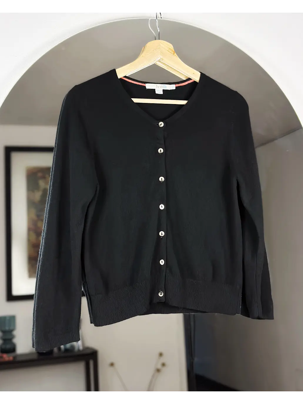 Cardigan negro cachemir 1
