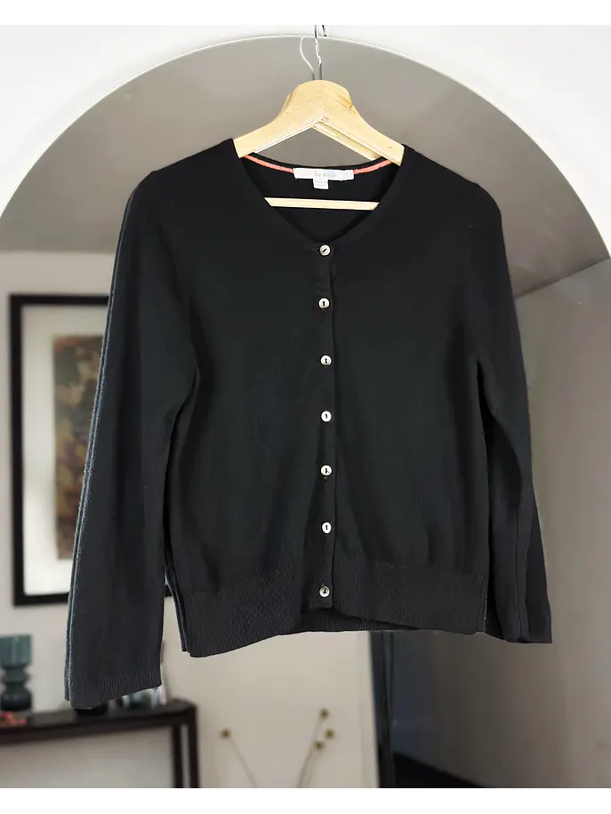 Cardigan negro cachemir 1