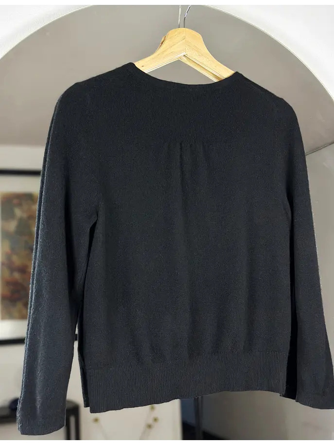 Cardigan negro cachemir 4