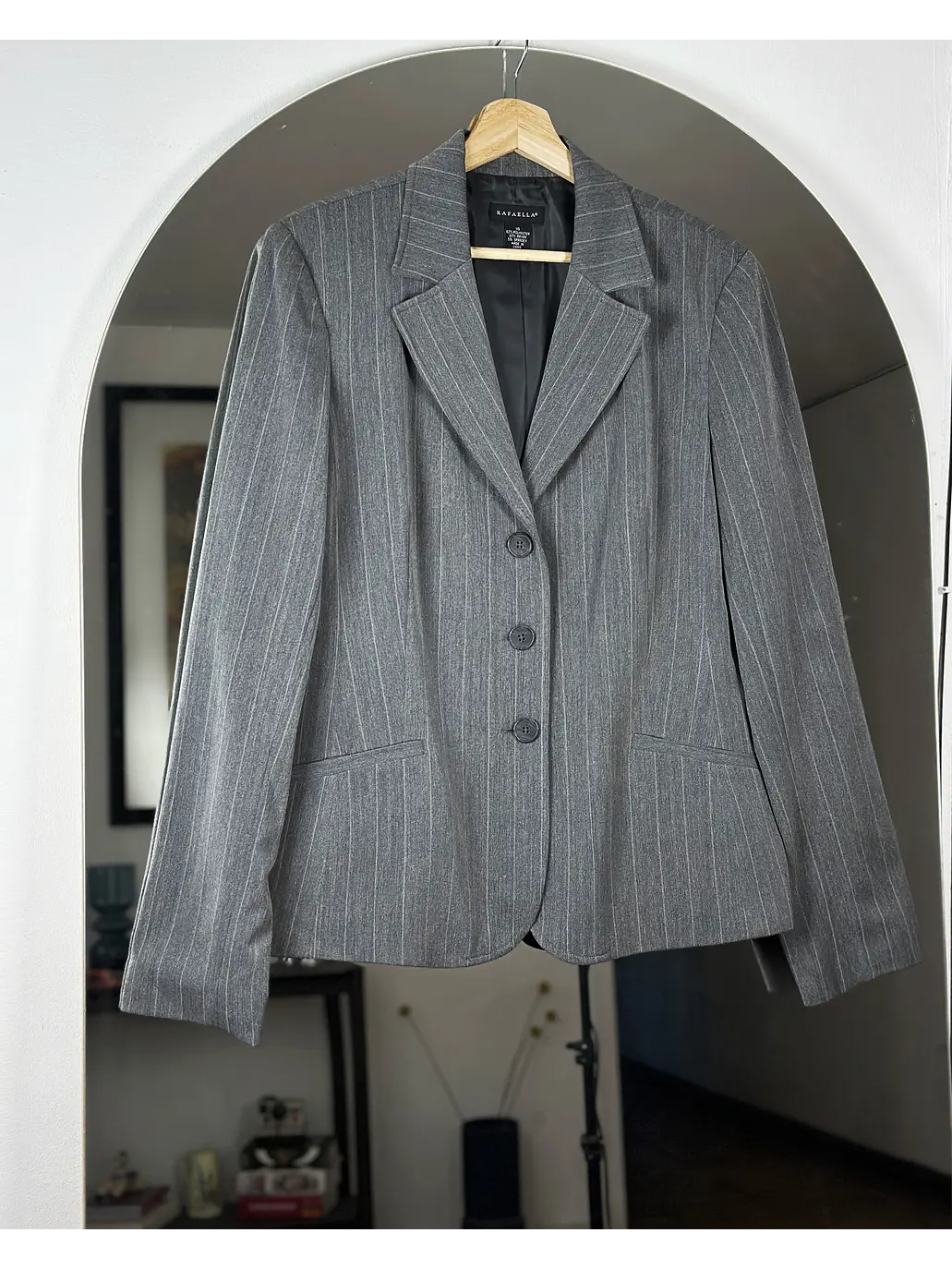 Blazer gris rayado 1