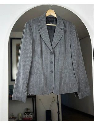Blazer gris rayado