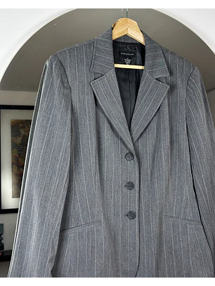 Blazer gris rayado