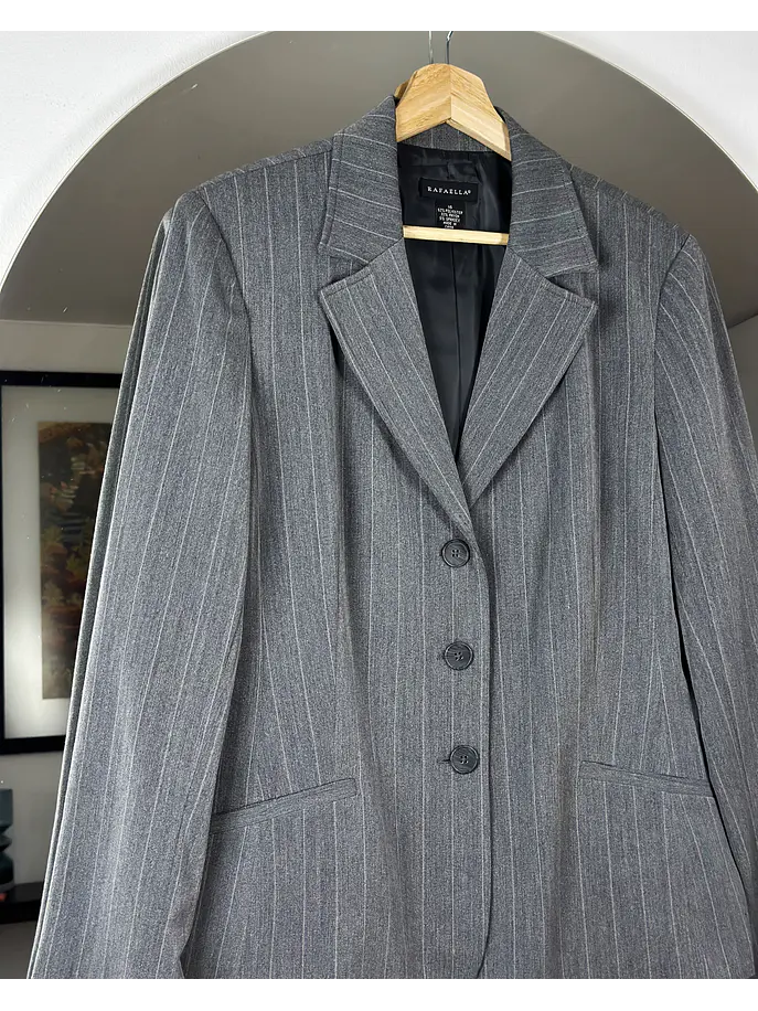 Blazer gris rayado 2