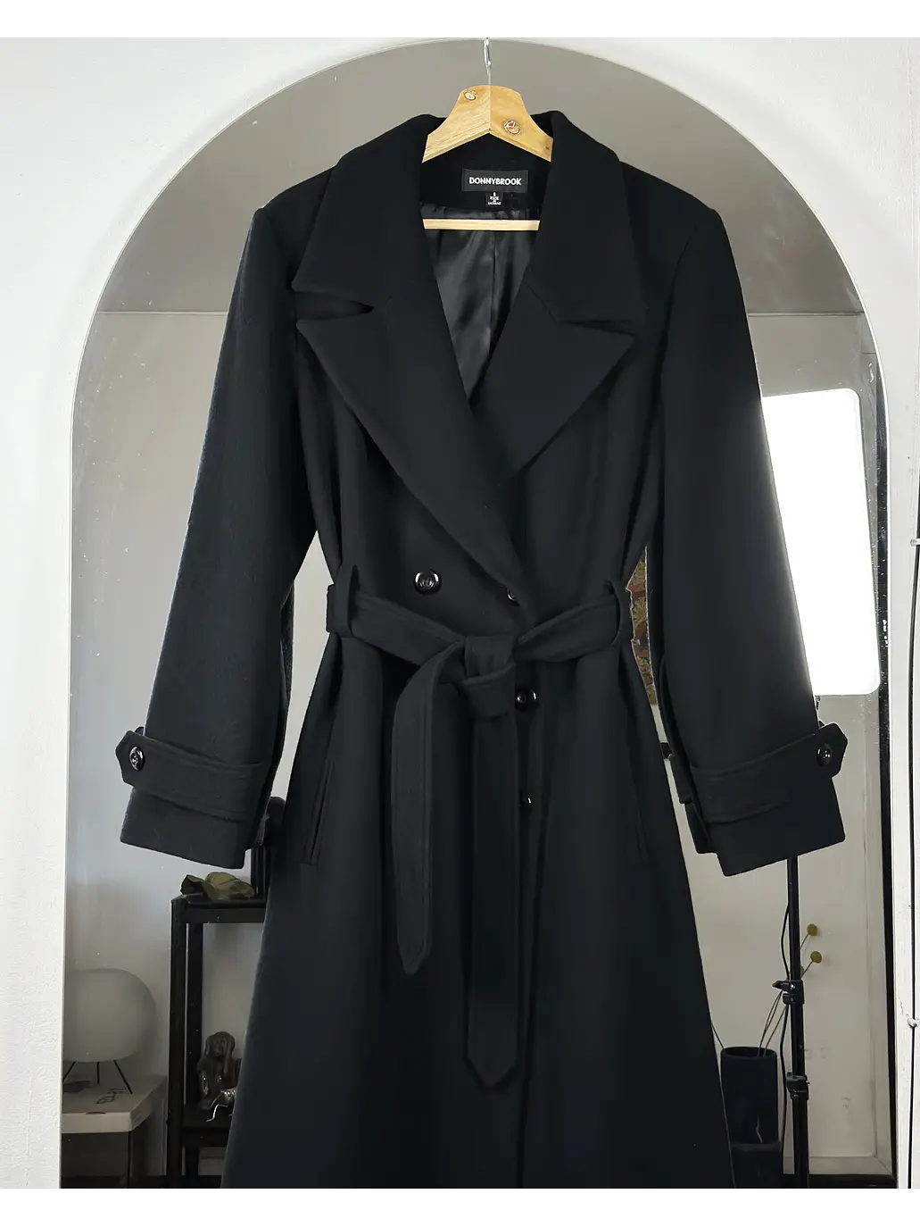 Abrigo negro de lana 3