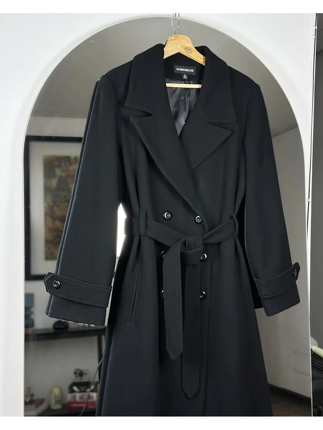 Abrigo negro de lana 2