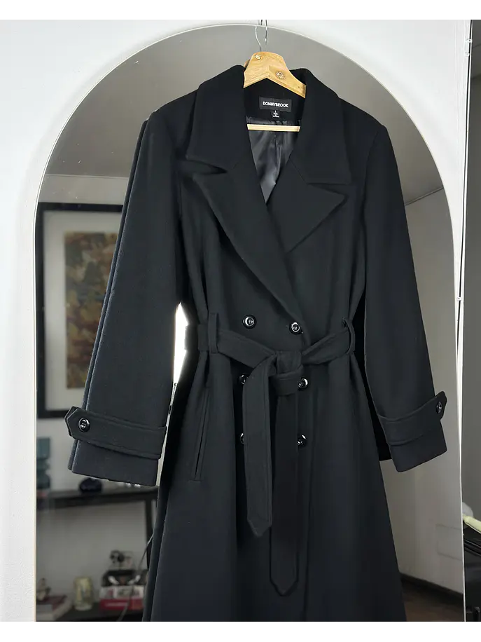 Abrigo negro de lana 2