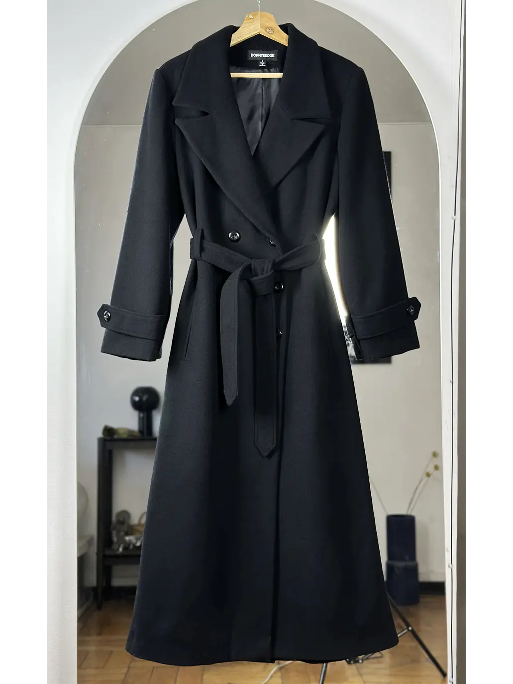Abrigo negro de lana 1