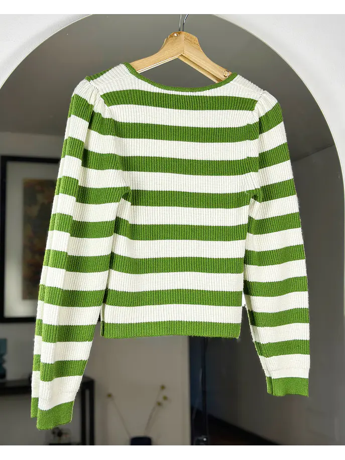 Top de punto rayado 3