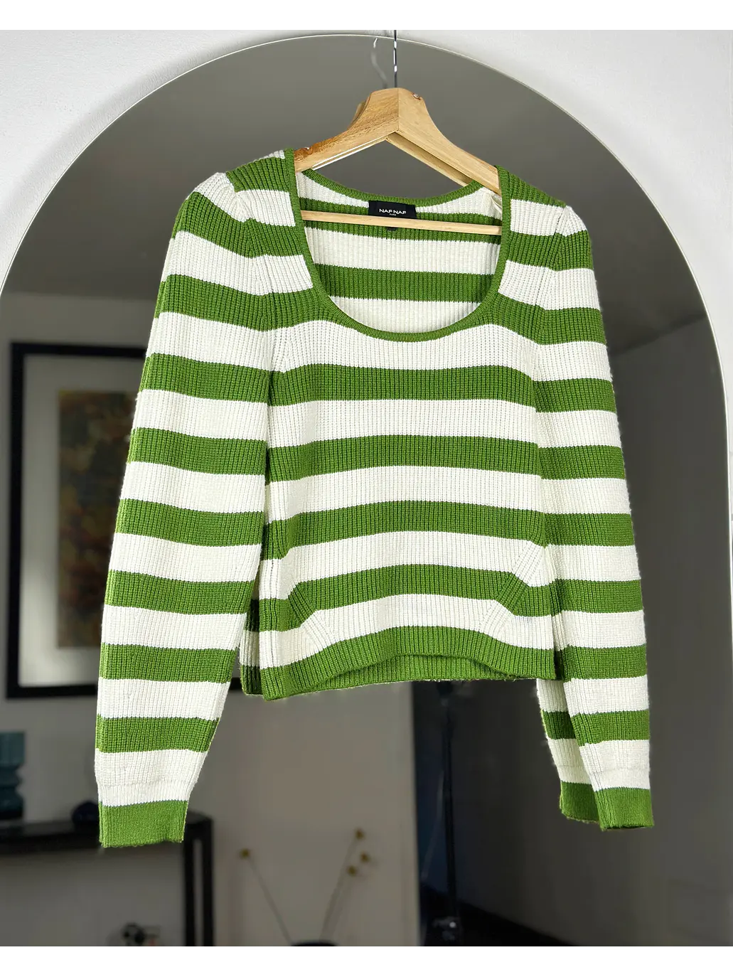 Top de punto rayado 1