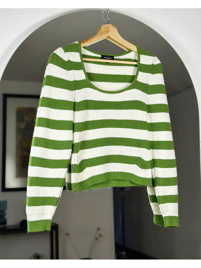 Top de punto rayado 1