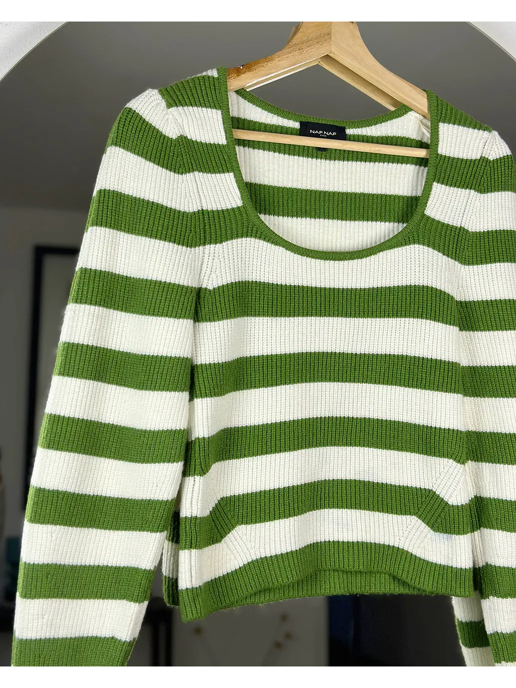 Top de punto rayado 2