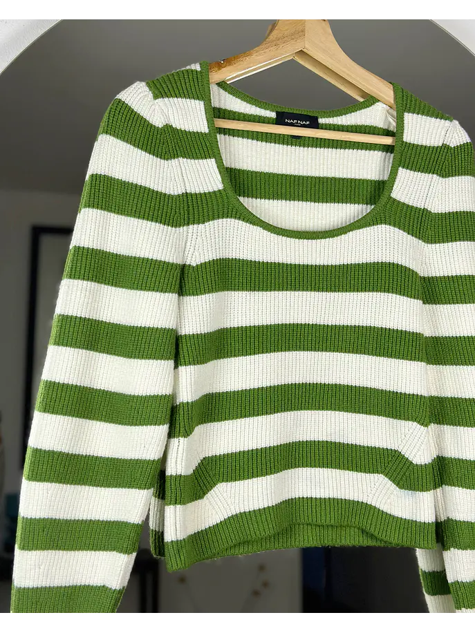 Top de punto rayado 2