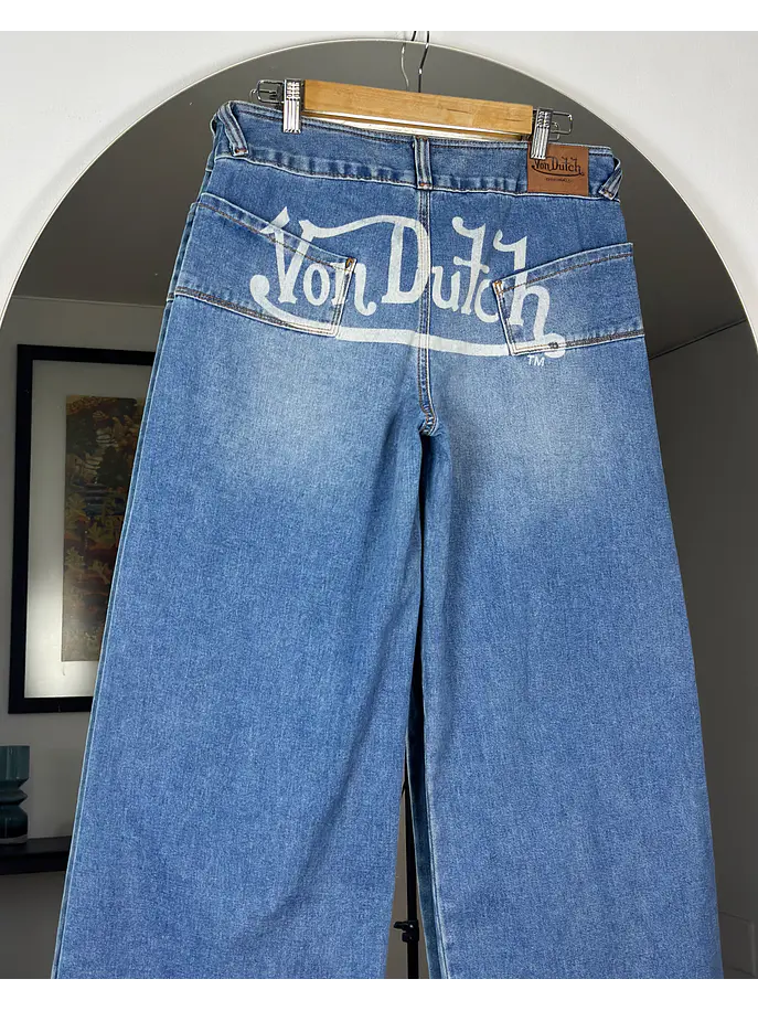 Jeans tiro medio wide leg 2