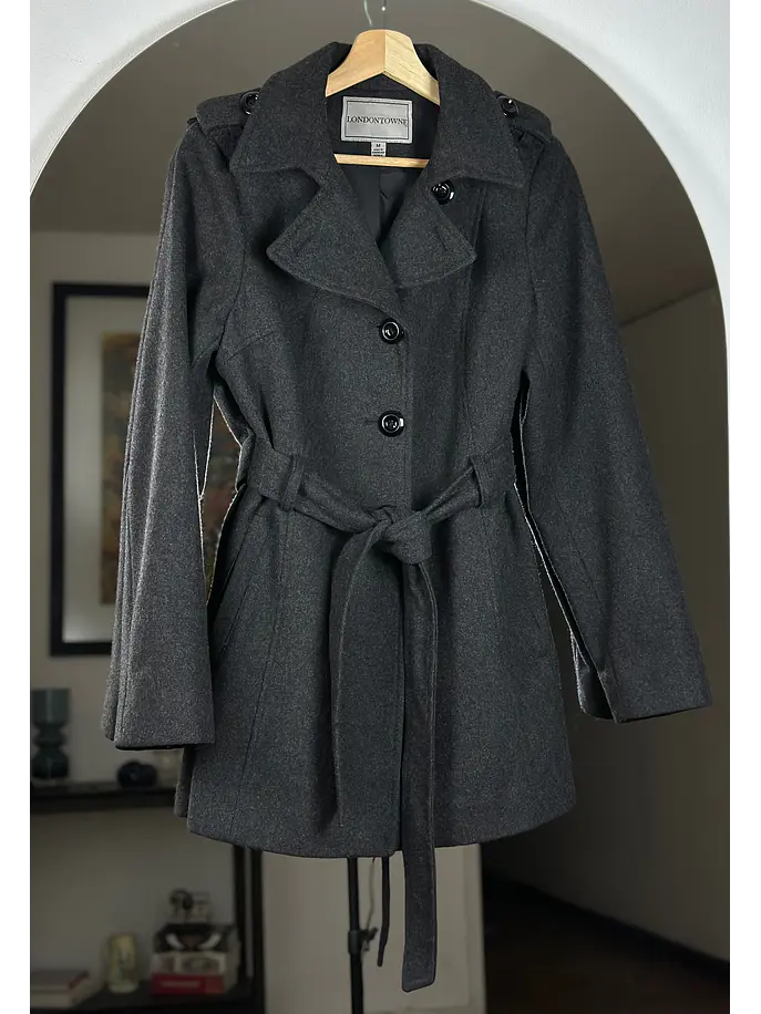 Abrigo plomo melange 1