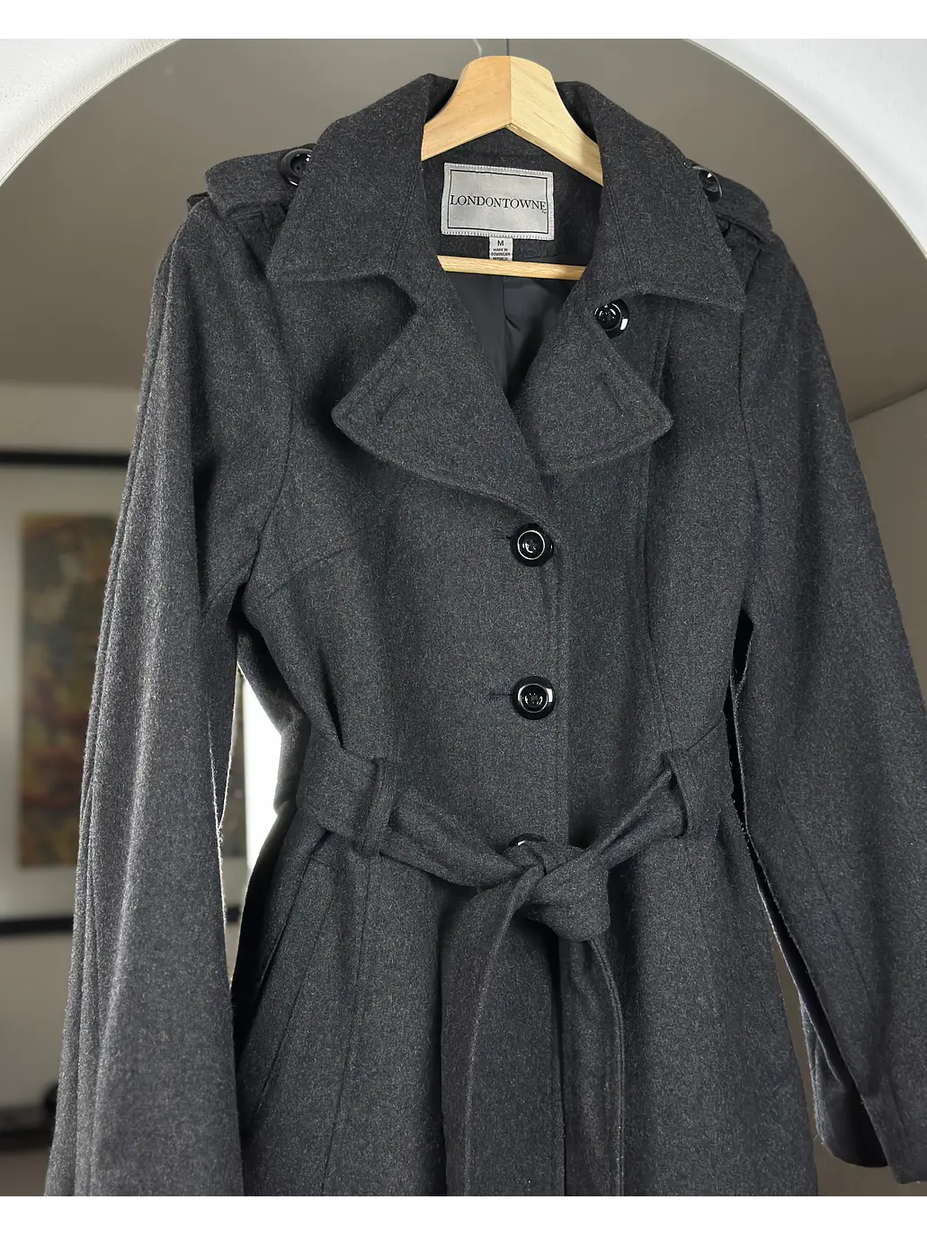 Abrigo plomo melange 2