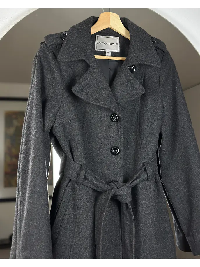 Abrigo plomo melange 2