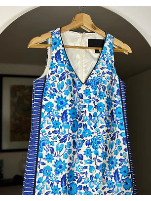 Vestido floreado seda