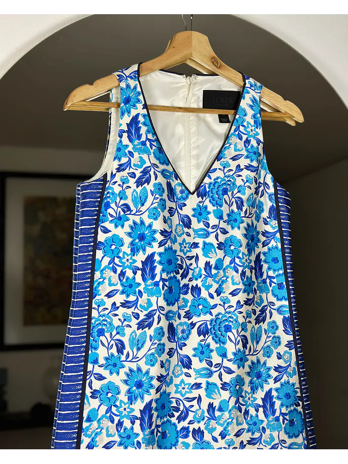 Vestido floreado seda 2