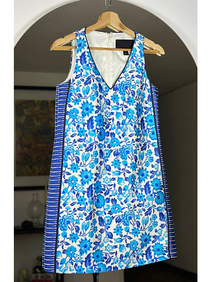 Vestido floreado seda