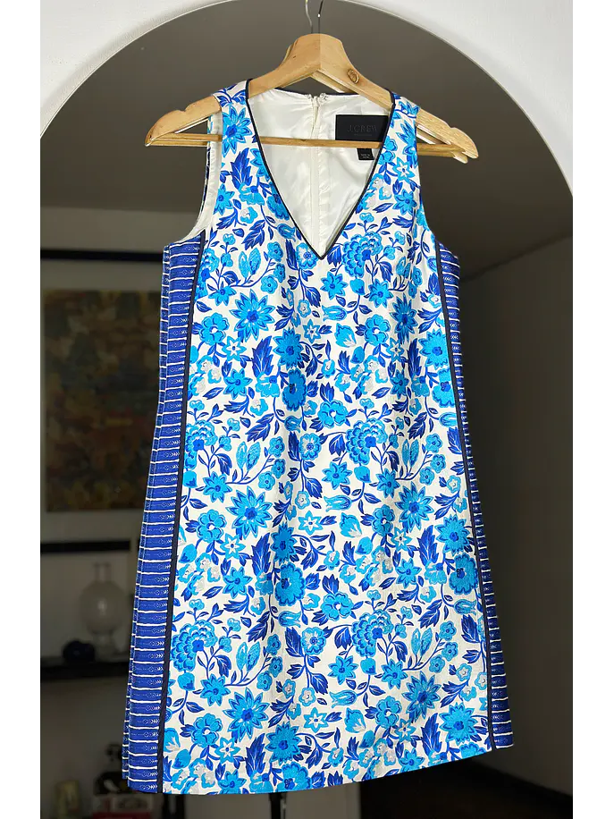 Vestido floreado seda 1