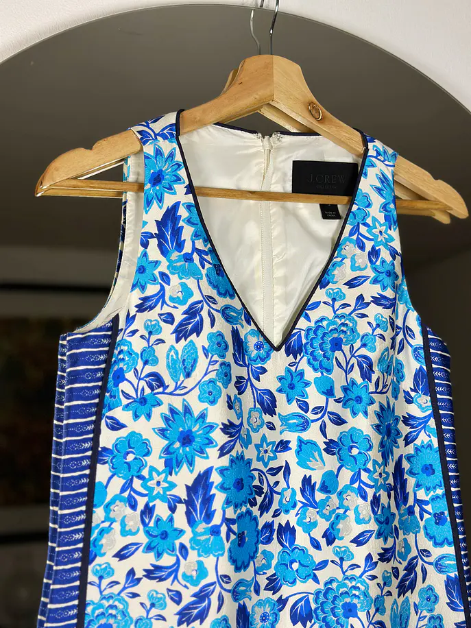 Vestido floreado seda 3