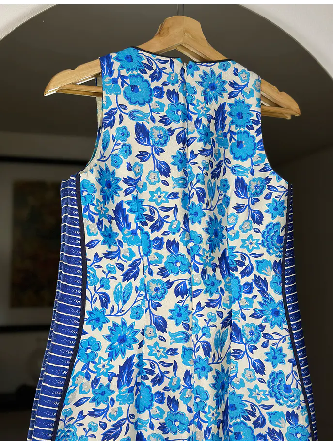 Vestido floreado seda 5