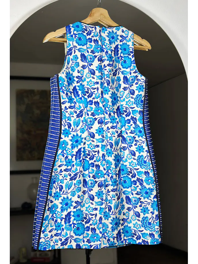 Vestido floreado seda 4