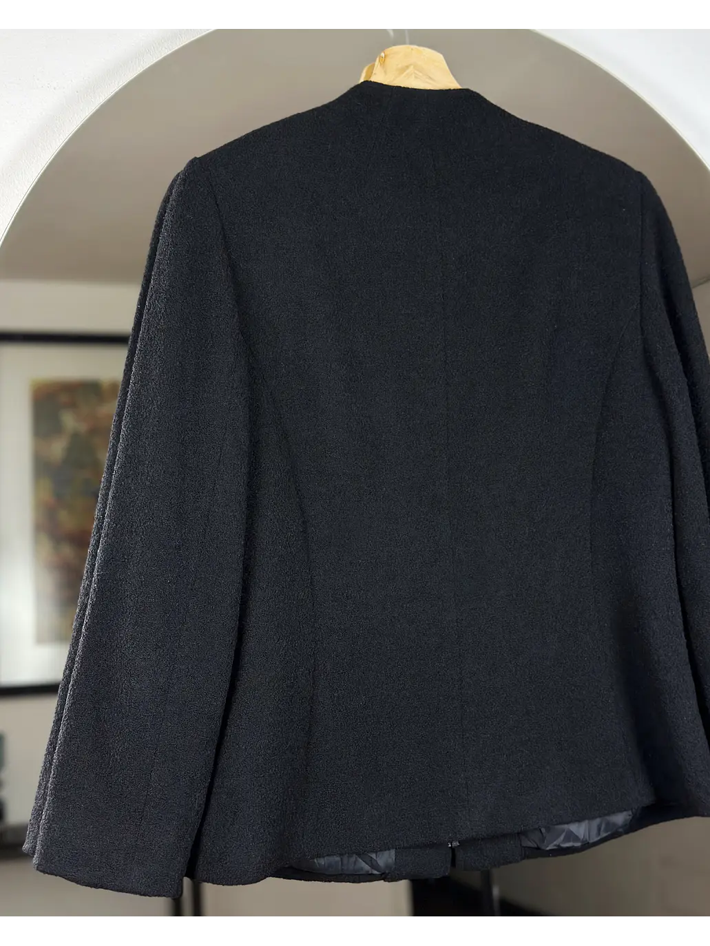 Abrigo de lana negro 5
