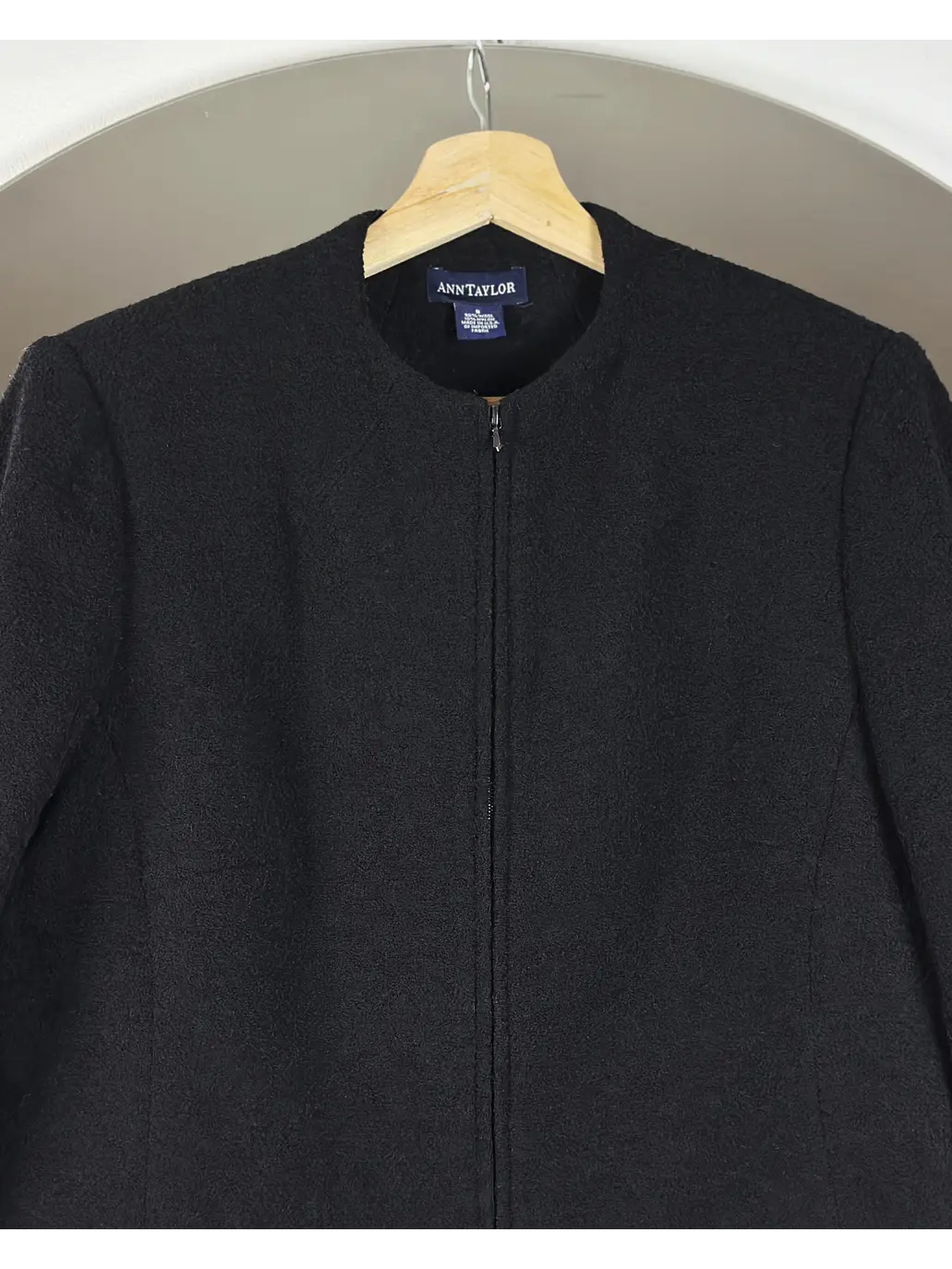 Abrigo de lana negro 3