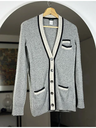 Cardigan gris melange