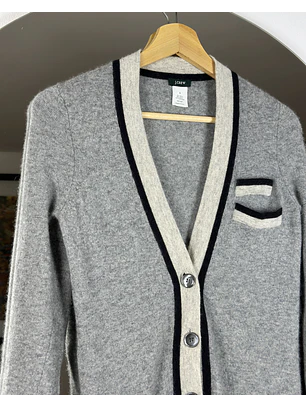 Cardigan gris melange