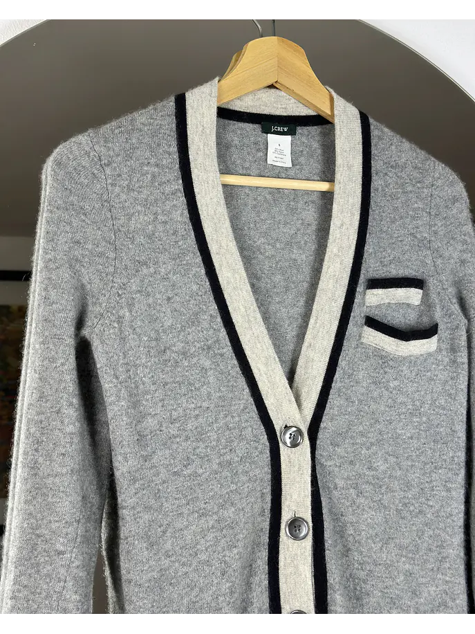 Cardigan gris melange 2