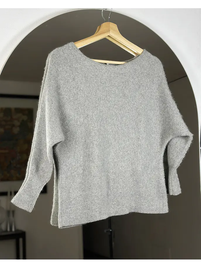 Chaleco gris melange cachemira  1