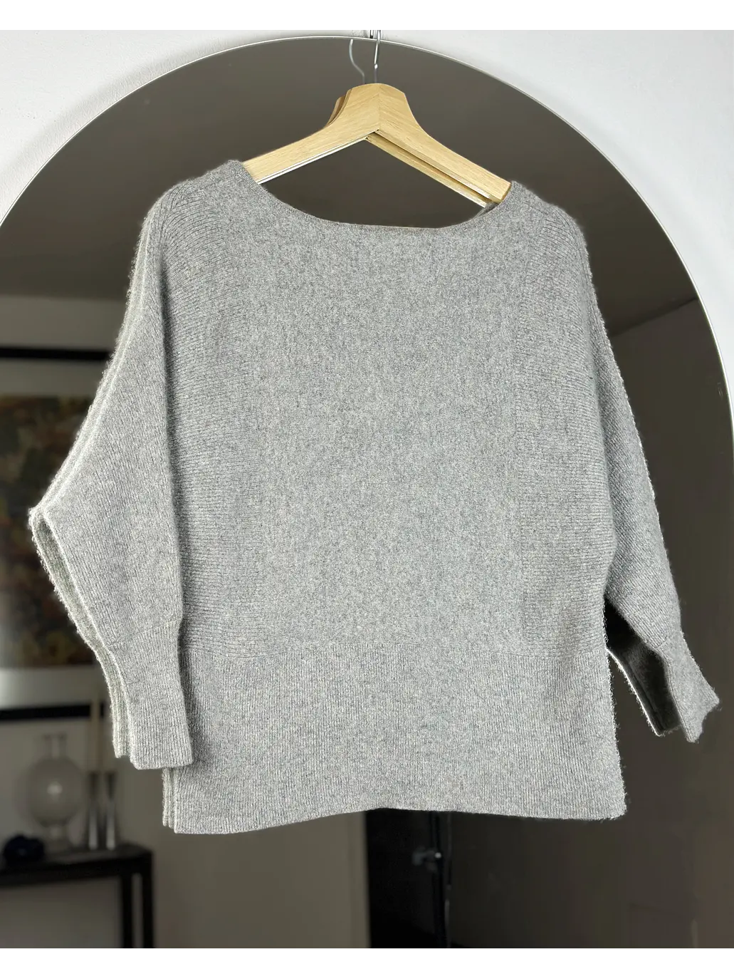 Chaleco gris melange cachemira  4