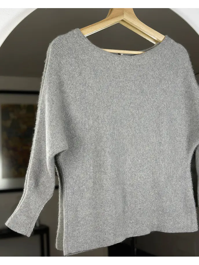 Chaleco gris melange cachemira  2