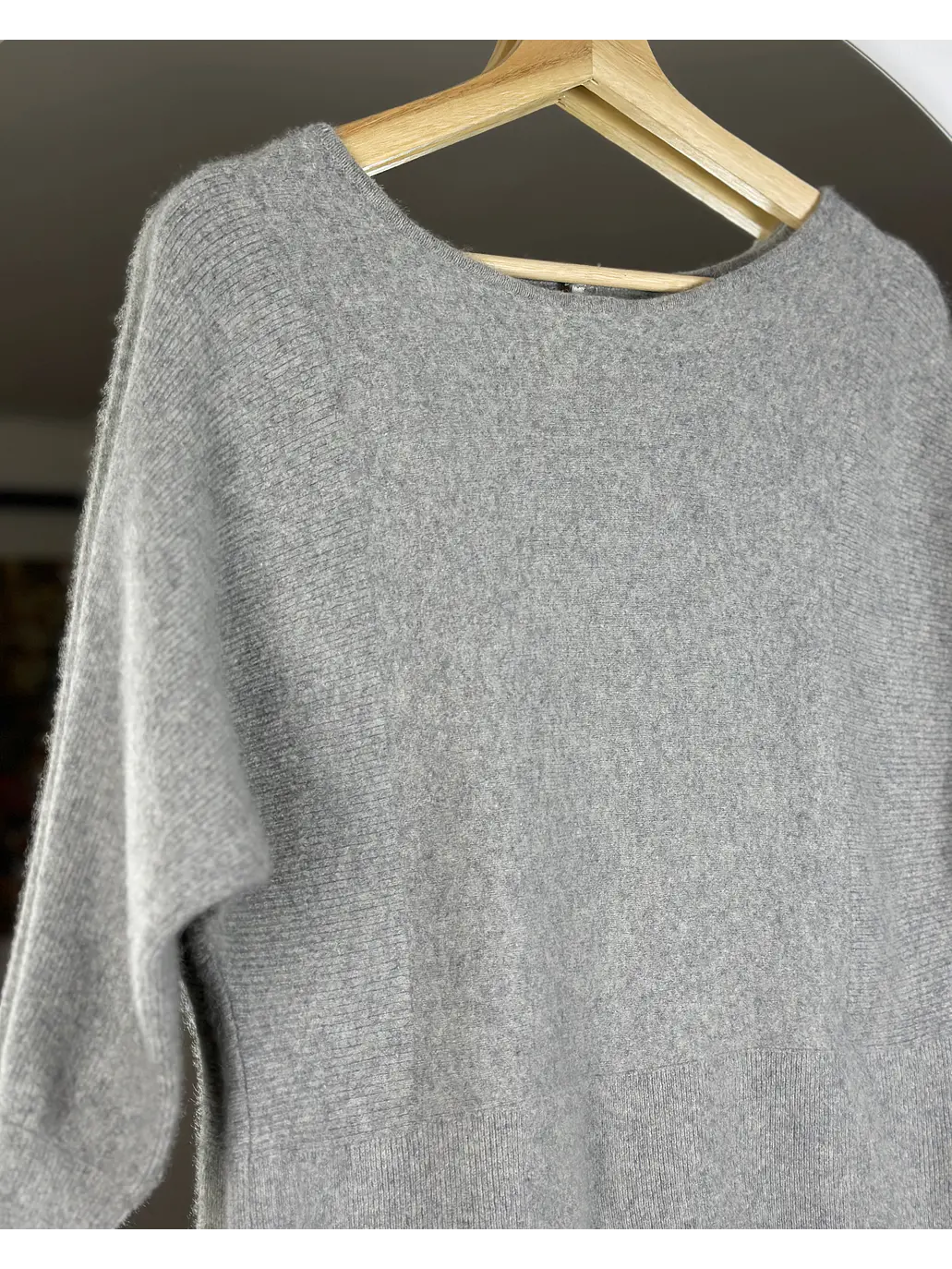 Chaleco gris melange cachemira  3