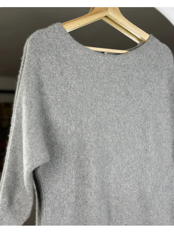 Chaleco gris melange cachemira  3