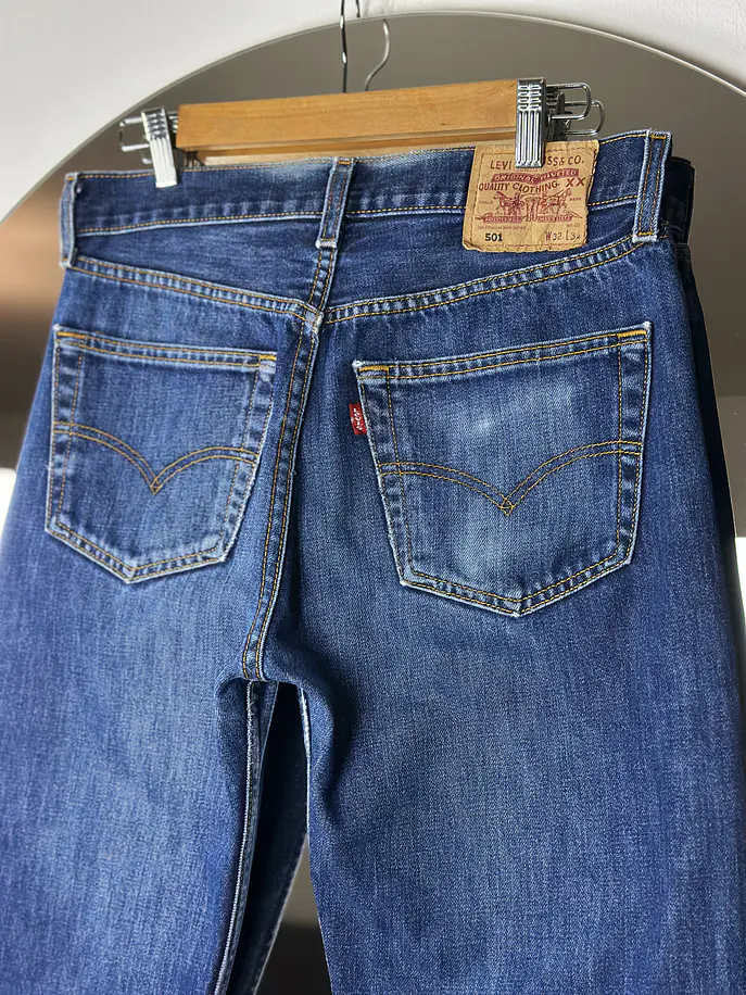 Jeans azul lavado recto 5
